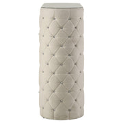 Sonya 5-drawer Upholstered Bedroom Chest of Drawers Ivory - detail 5
