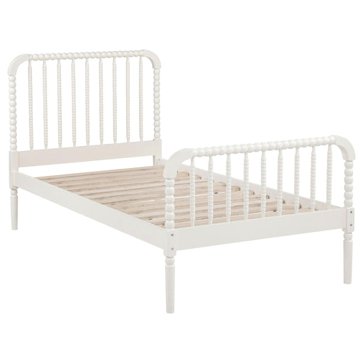 Jones Wood Twin Open Frame Bed White - alternate view