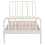 Jones Wood Twin Open Frame Bed White - detail 4