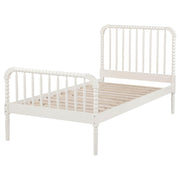 Jones Wood Twin Open Frame Bed White - detail 5
