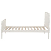 Jones Wood Twin Open Frame Bed White - detail 6