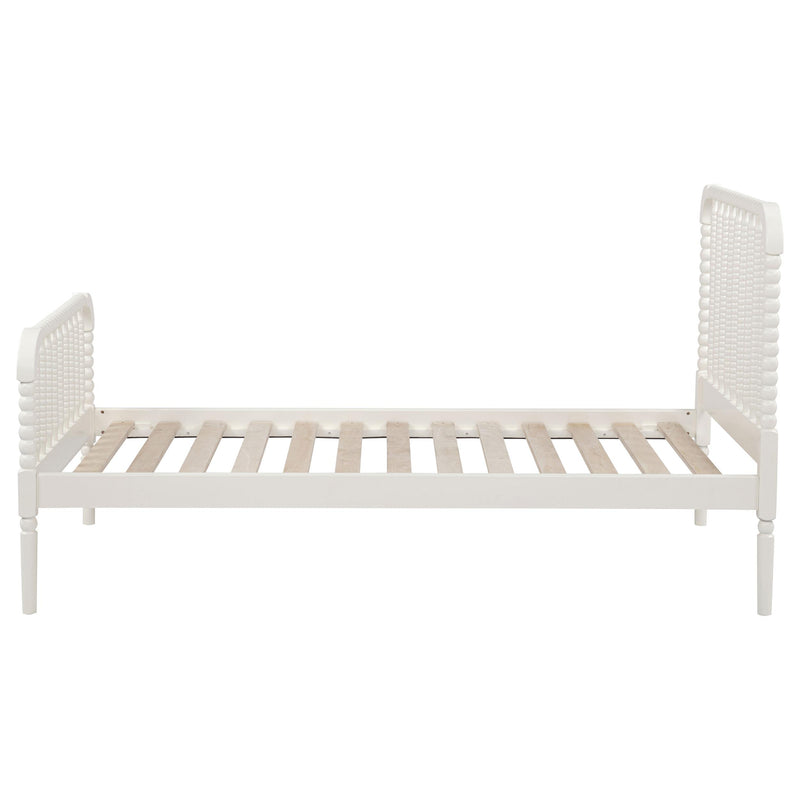 Jones Wood Twin Open Frame Bed White - detail 6