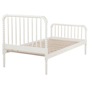 Jones Wood Twin Open Frame Bed White - detail 8