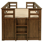 Carlsbad Wood Twin Captains Bed With Trundle Medium Brown - detail 7