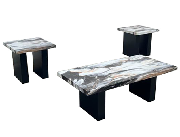 Vega 3-Pc Faux Mbl Cocktail Set
