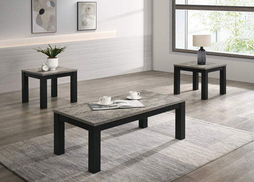 Crownmark Theo 3-Pc Cocktail Set - Concrete