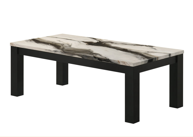 Ivy 3-Pc Cocktail Set Faux Marble Brown