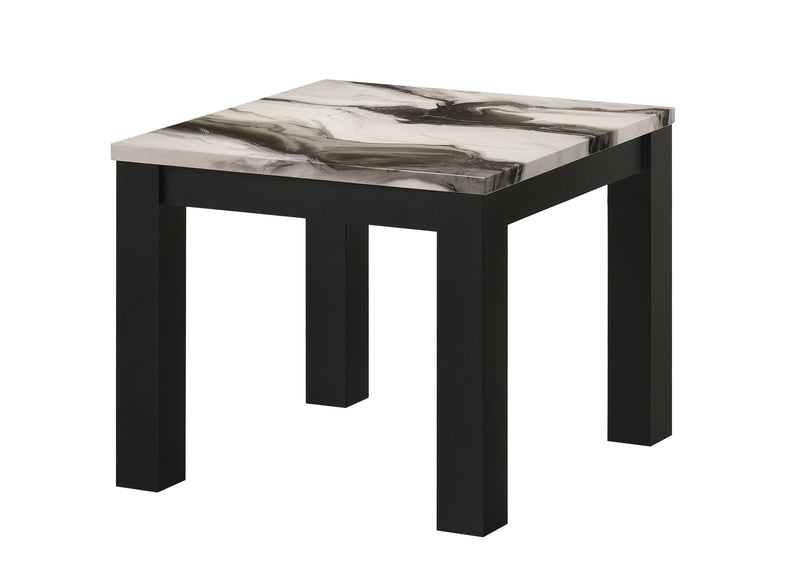 Ivy 3-Pc Cocktail Set Faux Marble Brown