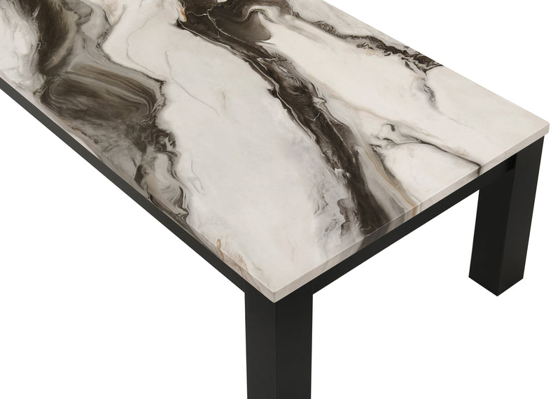 Ivy 3-Pc Cocktail Set Faux Marble Brown