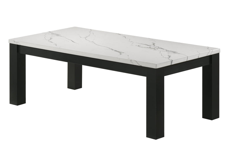 Crownmark Ivy 3-Pc Set Faux Marble White