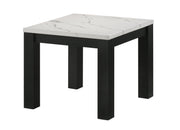 Crownmark Ivy 3-Pc Set Faux Marble White