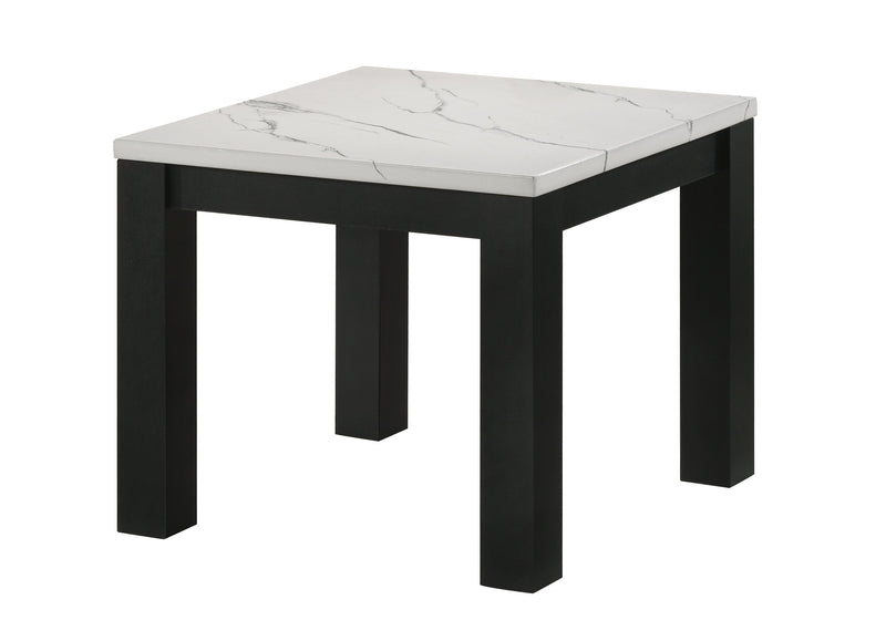 Crownmark Ivy 3-Pc Set Faux Marble White