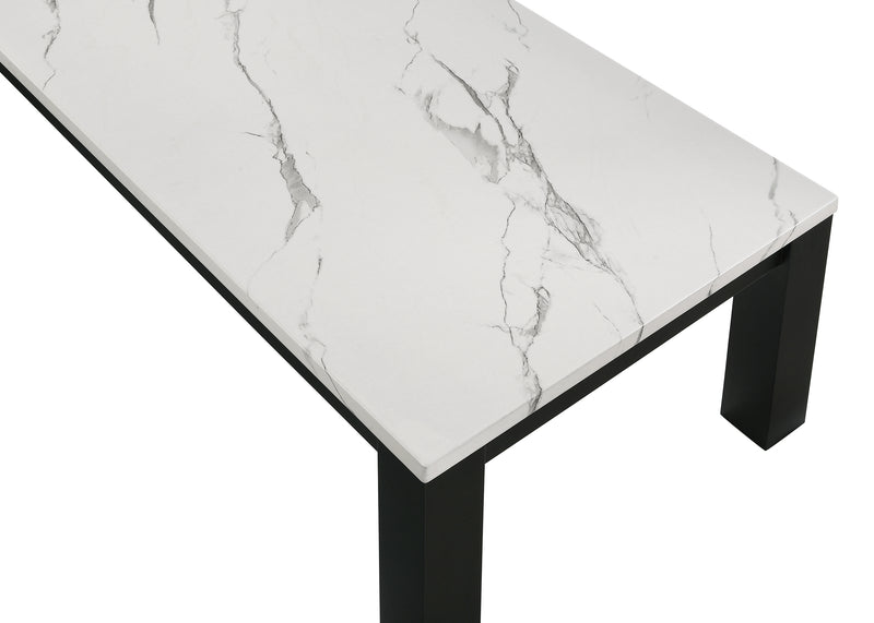 Ivy 3-Pc Set Faux Marble White