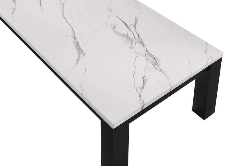 Crownmark Ivy 3-Pc Set Faux Marble White