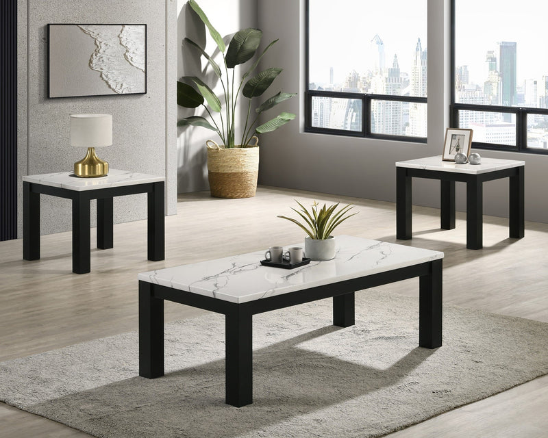Ivy White 3-Piece Table Set