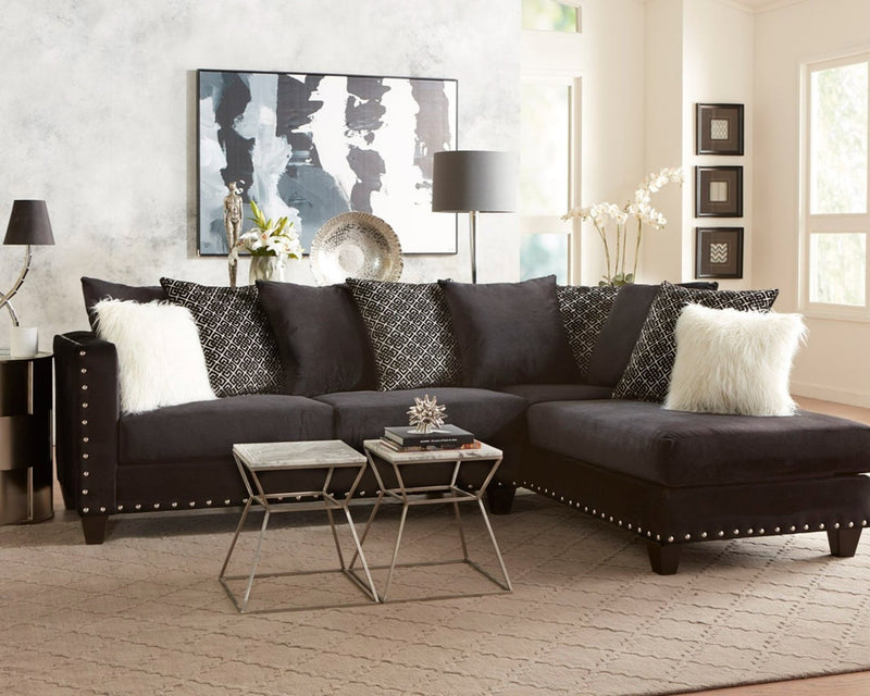 Sectional- Black Combo