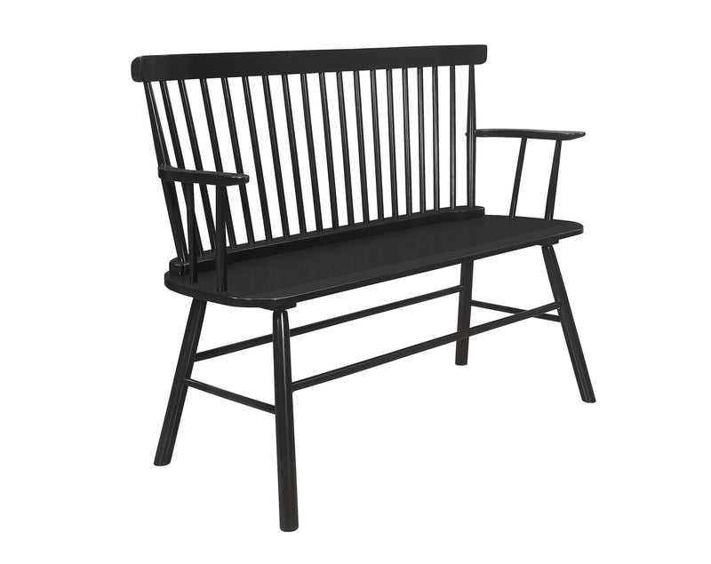 Jerimiah Spindleback Bench Black
