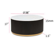 Crownmark Kara Coffee Table with Casters
