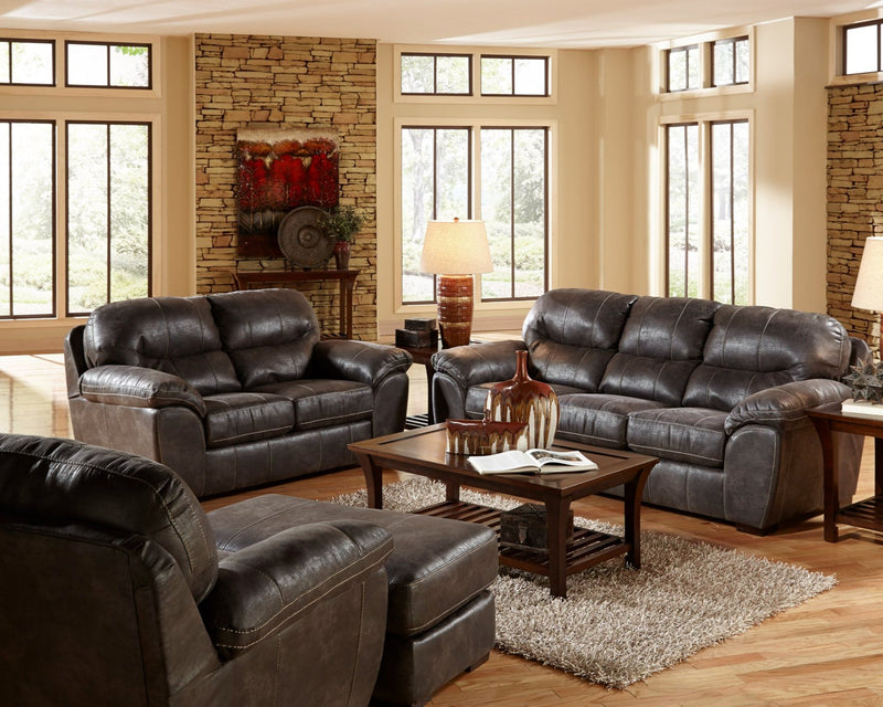Grant Sofa & Loveseat - Steel