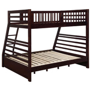 Ashton 2-drawer Wood Twin Over Full Bunk Bed Cappuccino - detail 4