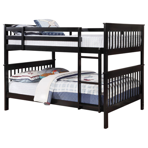 Chapman Wood Full Over Full Bunk Bed Black - alternate view