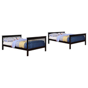 Chapman Wood Full Over Full Bunk Bed Black - detail 3
