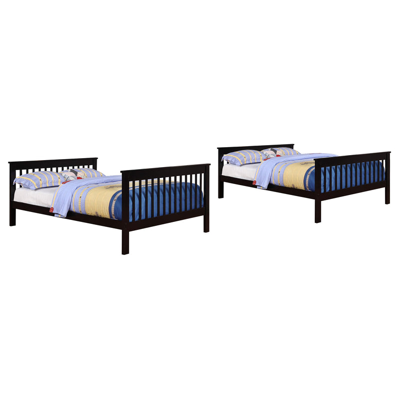 Chapman Wood Full Over Full Bunk Bed Black - detail 3