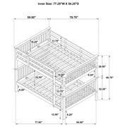 Chapman Wood Full Over Full Bunk Bed Black - detail 4