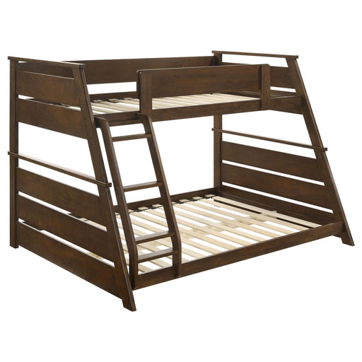 Holden Wood Veneer Twin Over Full Bunk Bed Walnut - alternate view
