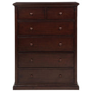 Sumerlin 6-drawer Bedroom Chest of Drawers Cappuccino - detail 4