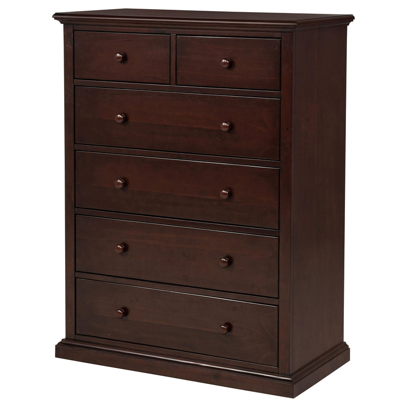 Sumerlin 6-drawer Bedroom Chest of Drawers Cappuccino - detail 5