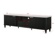 Crownmark Britany TV Stand Black