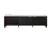 Crownmark Britany TV Stand Black