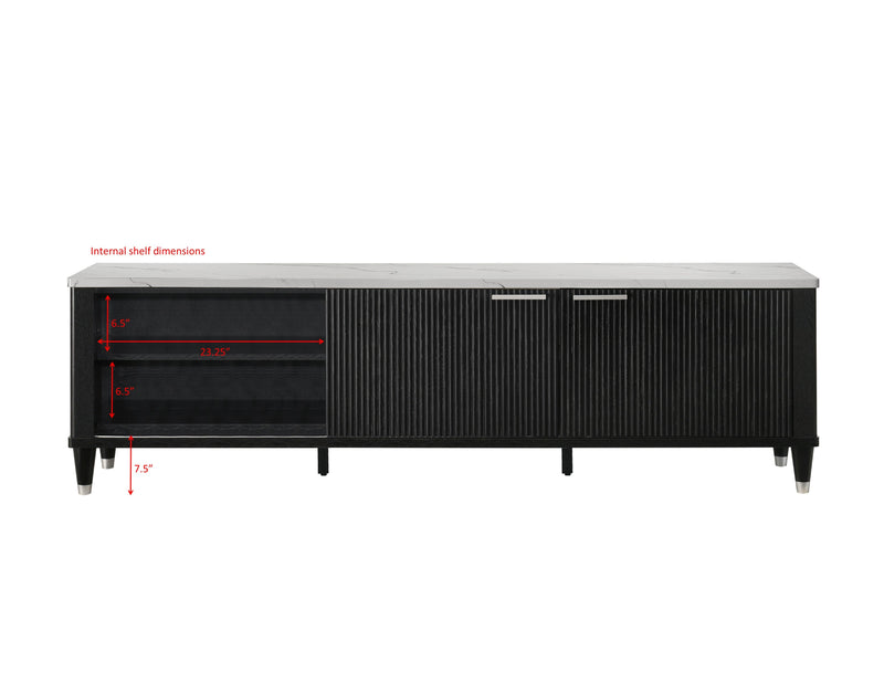 Crownmark Britany TV Stand Black