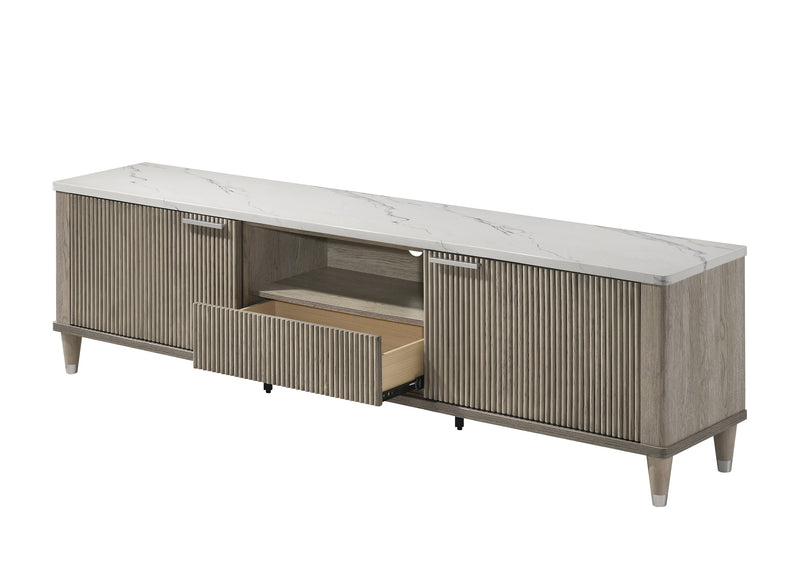 Crownmark Britany TV Stand Drift Wood