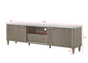 Crownmark Britany TV Stand Drift Wood