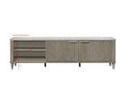Crownmark Britany TV Stand Drift Wood