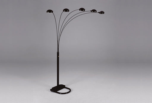Crownmark Peacock Shade Floor Lamp - Black