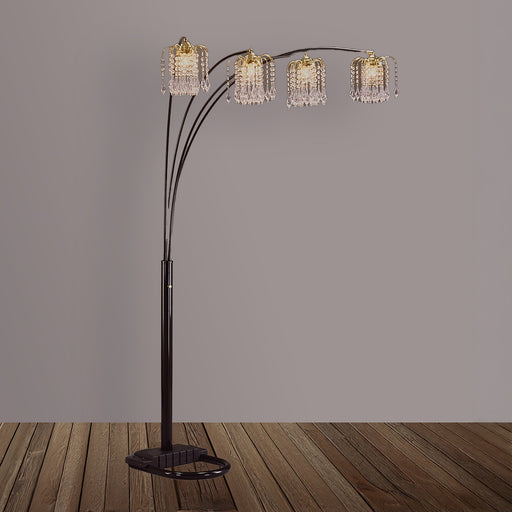 Crownmark Rain Drop Arc Lamp - Black