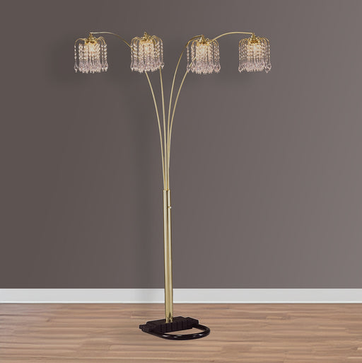 Crownmark Rain Drop Arc Lamp - Gold
