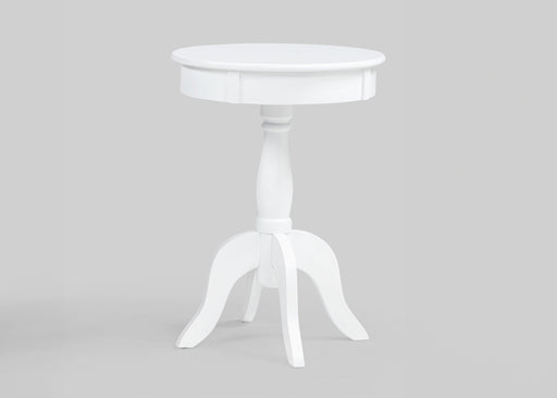 Crownmark Romy Chairside Table White