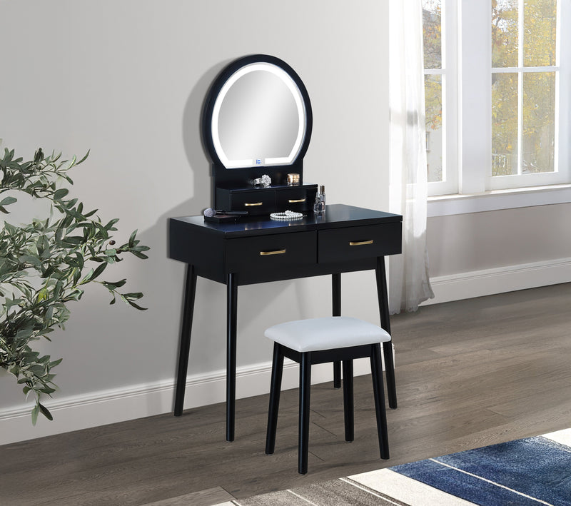Cecilia Vanity Set - Black