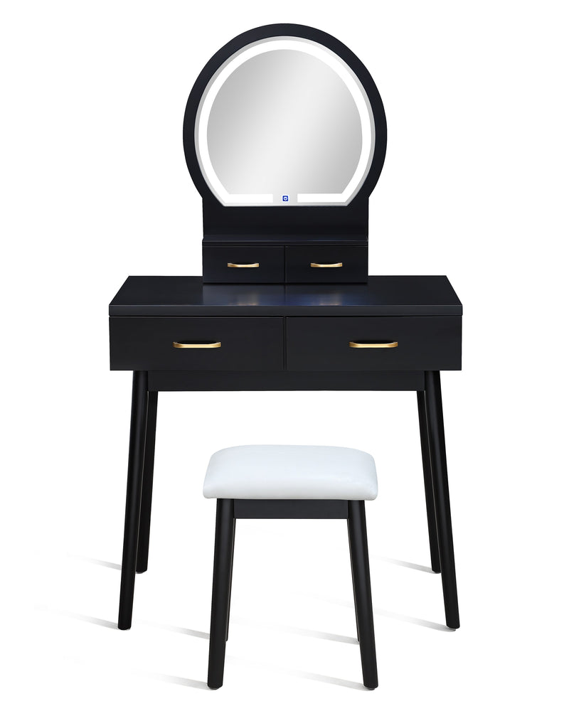 Cecilia Vanity Set - Black