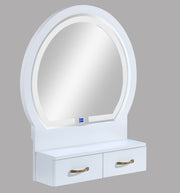 Crownmark Cecilia Vanity Table & Stool - White