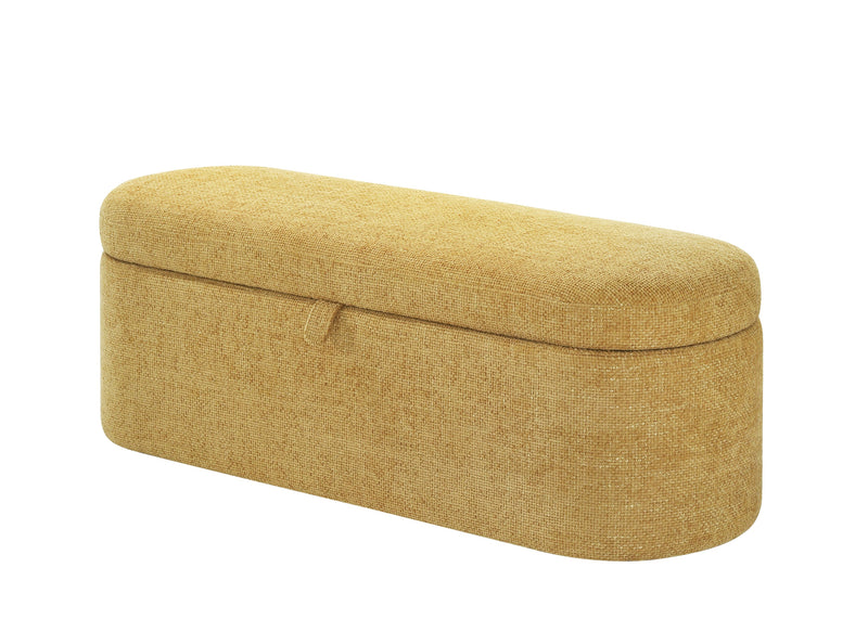 Philipa Storage Bench - Gold Tweed