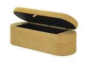 Crownmark Philipa Storage Bench - Gold Tweed