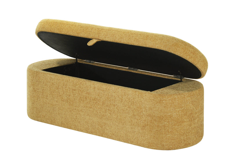 Philipa Storage Bench - Gold Tweed