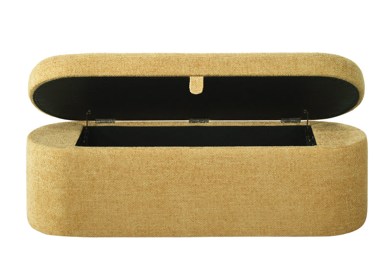 Philipa Storage Bench - Gold Tweed