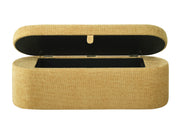Crownmark Philipa Storage Bench - Gold Tweed