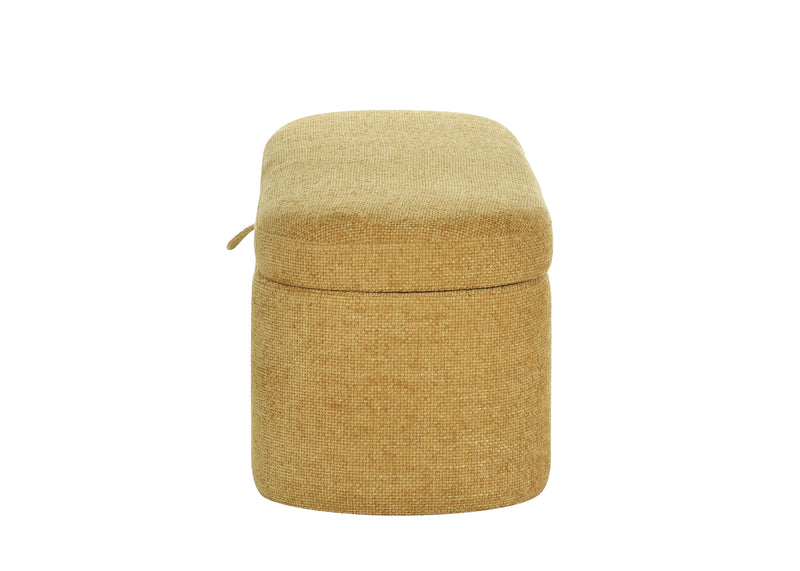 Philipa Storage Bench - Gold Tweed